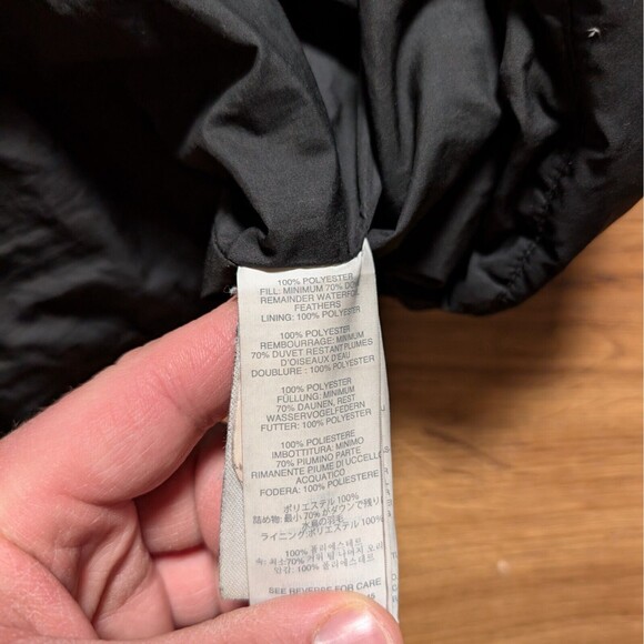 J Crew Puffer Jacket Women S Small Black Down Feathers Zip Snap Casual - Picture 5 of 9